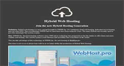 Desktop Screenshot of hybridwebhost.com